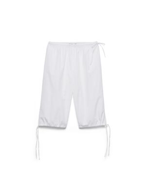 Prada Poplin Bermudas - White