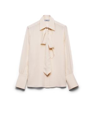 Prada Old Marocain Shirt, Ivory - Natural