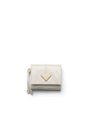 Prada Small Leather Wallet - White