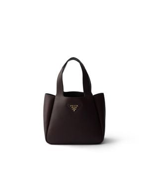 Prada Liaison Kleine Tote Bag Aus Leder, Damen - Schwarz