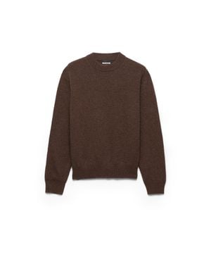 Prada Maglia Girocollo - Marrone