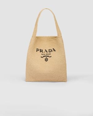 Prada Gehäkelte Tote Bag - Mettallic