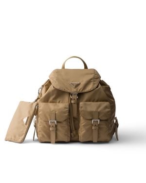 Prada Medium Re-Nylon Backpack - Natural