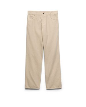 Prada Five-Pocket Old Denim Jeans - Natural