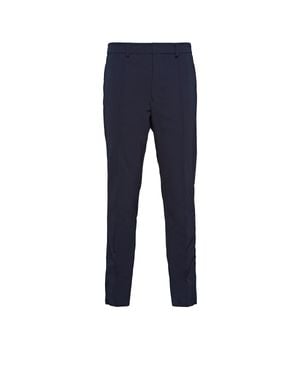 Prada Stretch Technical Fabric Trousers - Blue