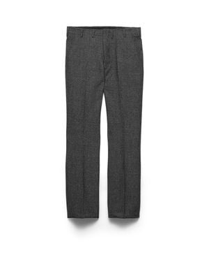 Prada Wool Pants, Slate - Gray