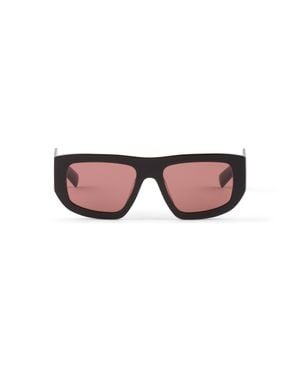 Prada Sunglasses With Triangle Logo - Pink