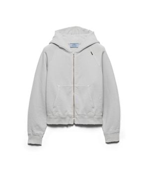 Prada Felpa Con Cappuccio - Grigio