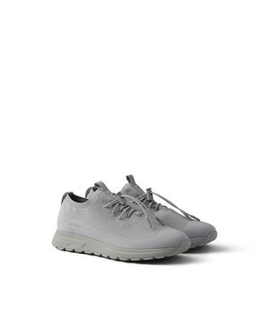 Prada Prax Stretch Knit Trainers - White