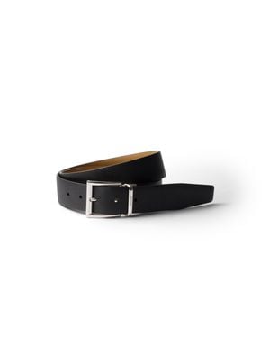 Prada Saffiano Leather Reversible Belt - Multicolor