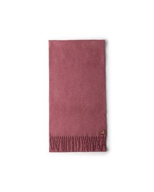 Prada Silk And Cashmere Scarf - Purple