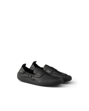 Prada Speedrock Leather Loafers, Size 5 - Black