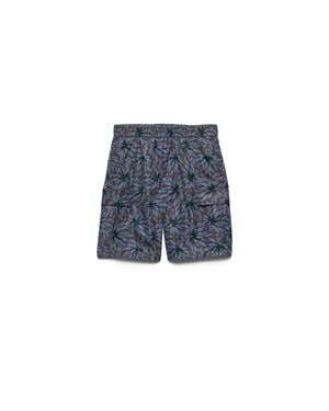 Prada Printed Re-Nylon Swim Trunks - Blue