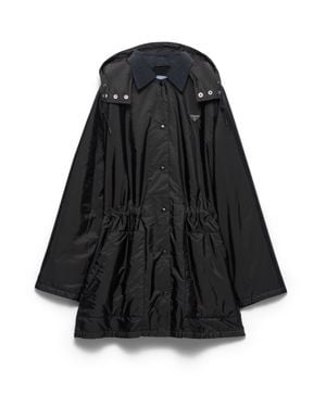 Prada Light-Weight Re-Nylon Waterproof Parka - Black