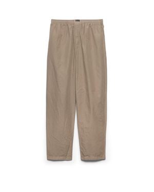 Prada Linen Blend Trousers - Natural