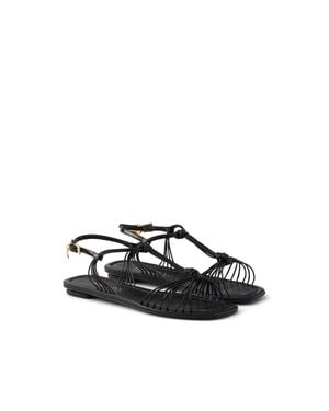 Prada Patent Leather Sandals - White