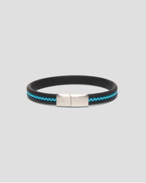 Psycho Bunny Link Rubber Bracelet - Blue