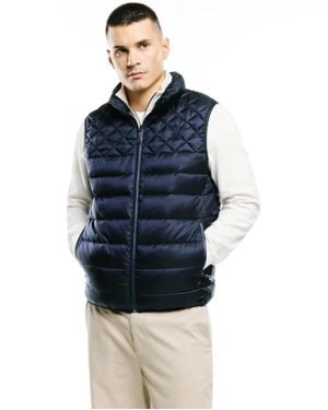 Psycho Bunny Emerik Quilted Puffer Vest - Blue