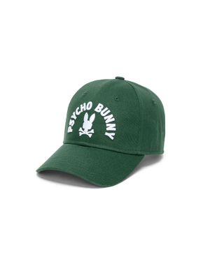 Psycho Bunny Ambrose Wordmark Baseball Cap - Green