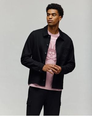 Psycho Bunny Aven Knit Shacket - Black