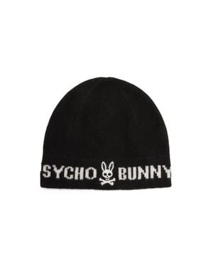 Psycho Bunny Eugene Merino Beanie - Black