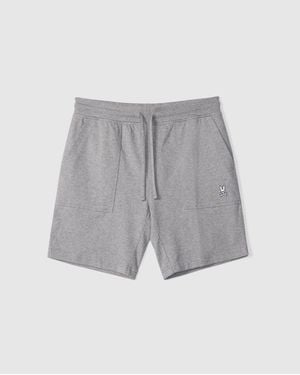 Psycho Bunny Fresno Heavy Jersey Sweatshort - Gray