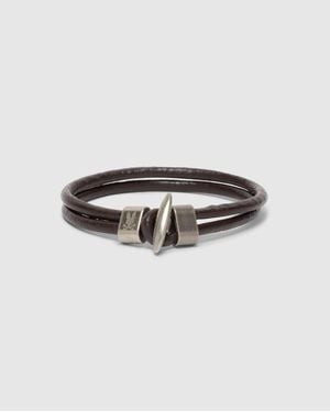Psycho Bunny Leather Bracelet - Multicolor
