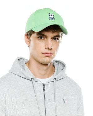 Psycho Bunny Classic Cotton Baseball Cap - Green