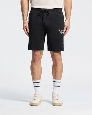 Psycho Bunny Desert Embroidered Modal Sweatshort - Black