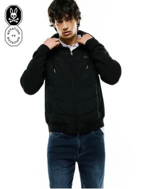 Psycho Bunny Gordley Mix Media Jacket - Black
