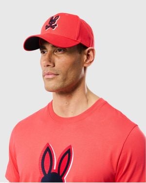 Psycho Bunny Kayden Baseball Cap - Red