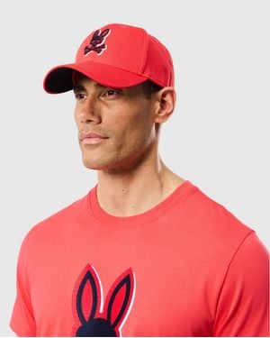 Psycho Bunny Kayden Baseball Cap - Red