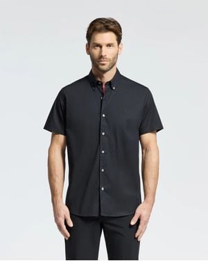 Psycho Bunny Gabriel Short Sleeve Shirt - Black