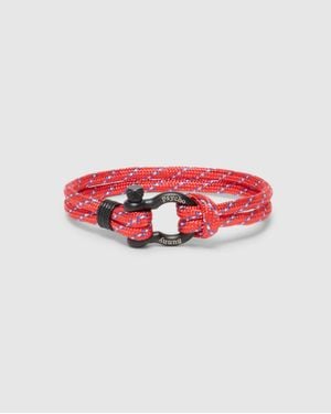 Psycho Bunny Rope Bracelet - Red