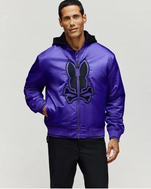 Psycho Bunny Magnus Relaxed Bomber - Purple