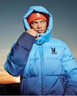 Psycho Bunny Solan Puffer Jacket - Blue