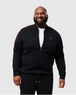 Psycho Bunny Big And Tall Travis Track Jacket - Blue