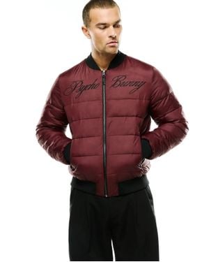 Psycho Bunny Angus Reversible Bomber - Red