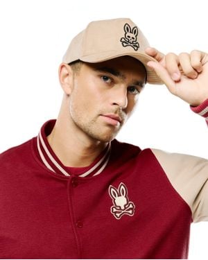 Psycho Bunny Kenneth A-Frame Trucker Cap - Red