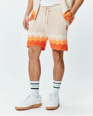 Psycho Bunny Holden Knit Short 6" - Orange