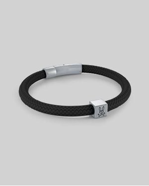 Psycho Bunny Silicone Bracelet - Metallic