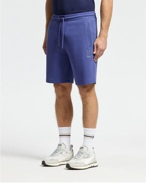 Psycho Bunny Dacano Perforated Sweatshort - Blue