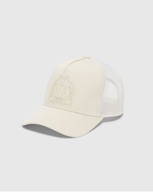 Psycho Bunny Melbourne Graphic Trucker Hat - White