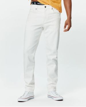 Psycho Bunny Emerson Slim Fit Denim Pant 32 L - White