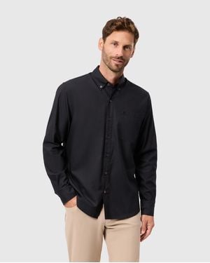 Psycho Bunny Jared Cotton Modal Shirt - Black