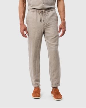Psycho Bunny Fate Linen Drawstring Pant - Natural