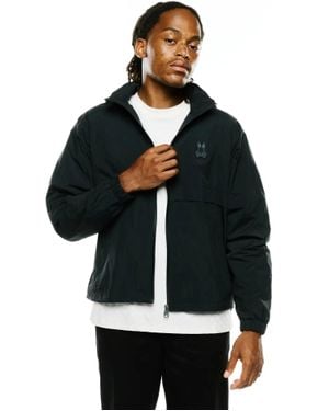 Psycho Bunny Javier Nylon Windbreaker Jacket - Black