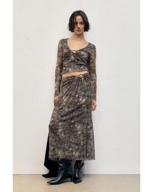 Pull&Bear Gonna Midi - Bianco
