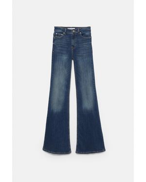 Pull&Bear Skinny Flared Jeans - Blauw