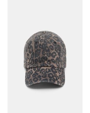 Pull&Bear Cappellino Leopardato - Grigio